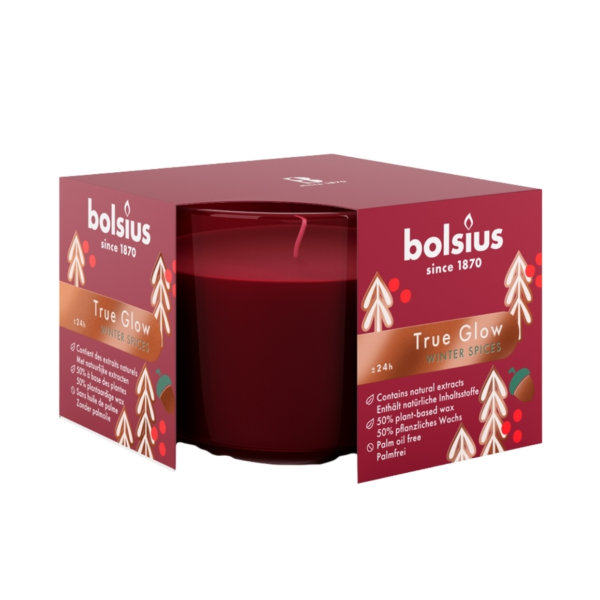 Bolsius geurkaars in glas Winter Spices 6 x 9 cm