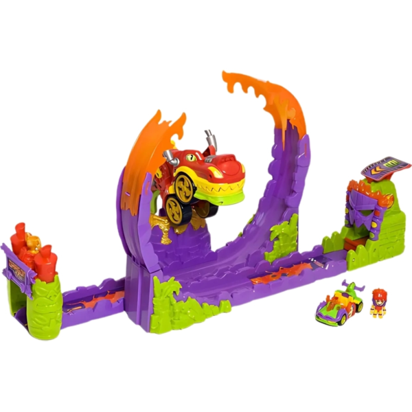 T-Racers Dragon Loop Rennstrecke 4-teilig