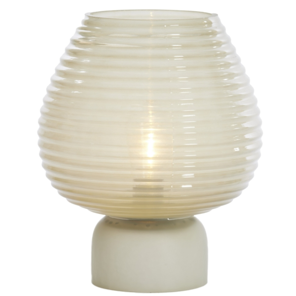 Light & Living tafellamp Alenna LED op batterij groen grijs 27 cm