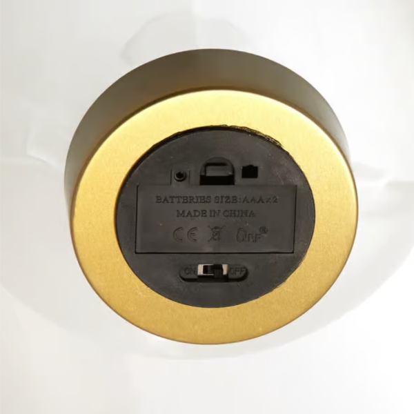 Light & Living tafellamp Ginny LED op batterij mintgroen goud 27 cm