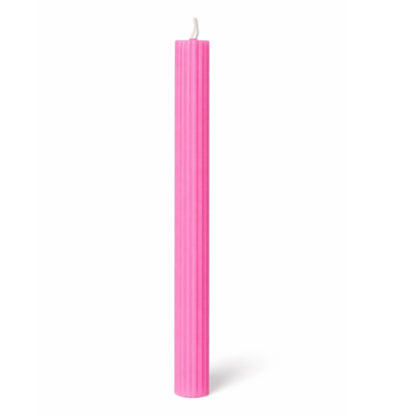 (R) Dinerkaars Ribbel neon roze 2,2 x 24 cm