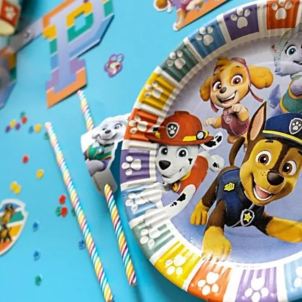 Amscan wegwerp bordjes Paw Patrol 23 cm set van 8