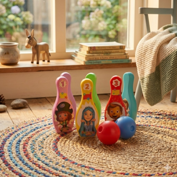 Pinocchio and friends bowling set 14 cm 8 delig