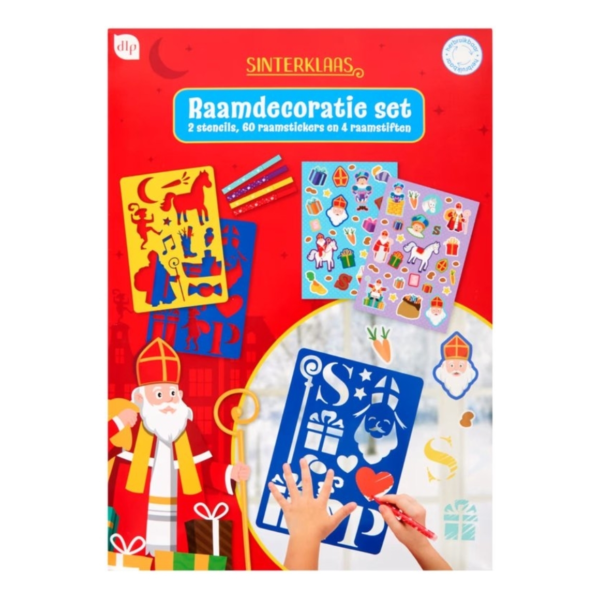 Fenstersticker Sinterklaas Set von 66
