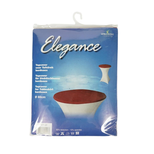 Elegance Topcover statafel wit 80 cm