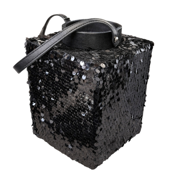 Lantaarn Lofty Glam Square zwart 27 cm