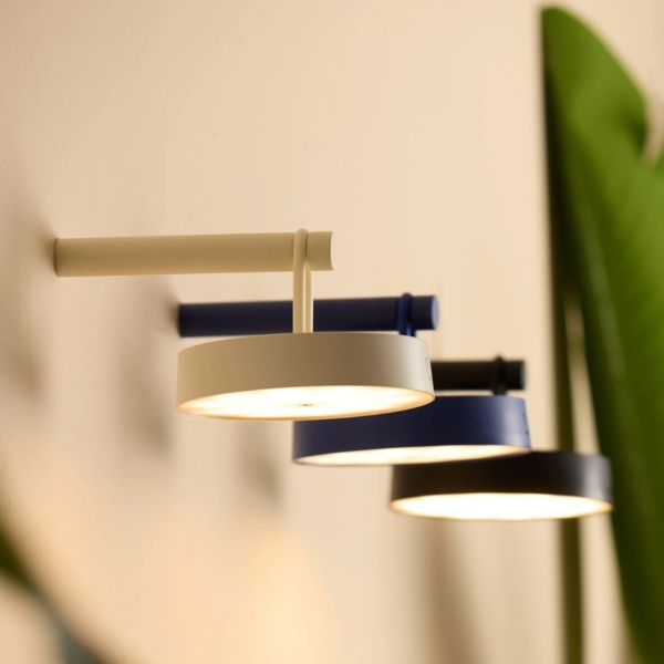 Light & Living wandlamp Toliara LED oplaadbaar kobaltblauw 19 cm