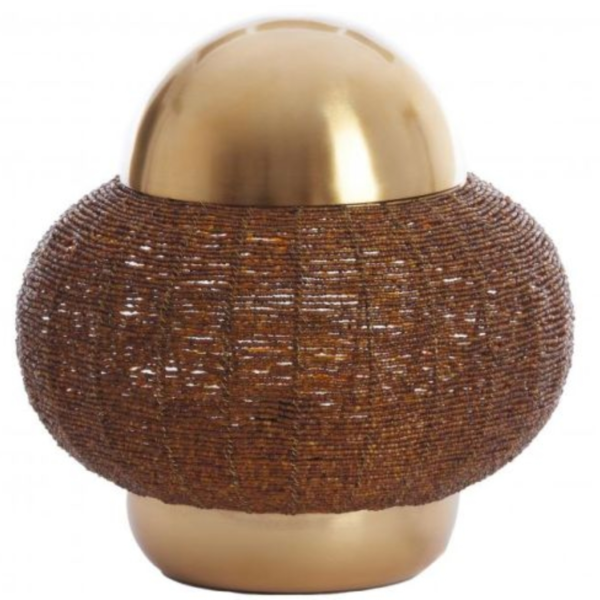 Light & Living tafellamp Cetara EU stekker bruin 33 cm