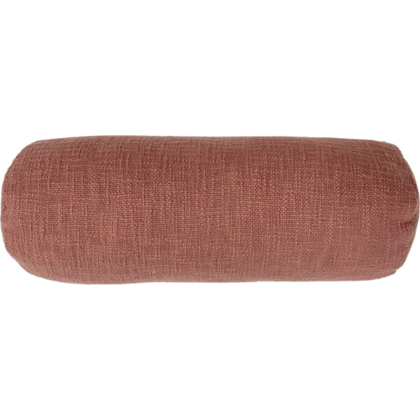 Tiseco bolster kussen Cotton Slub roest 15 x 45 cm