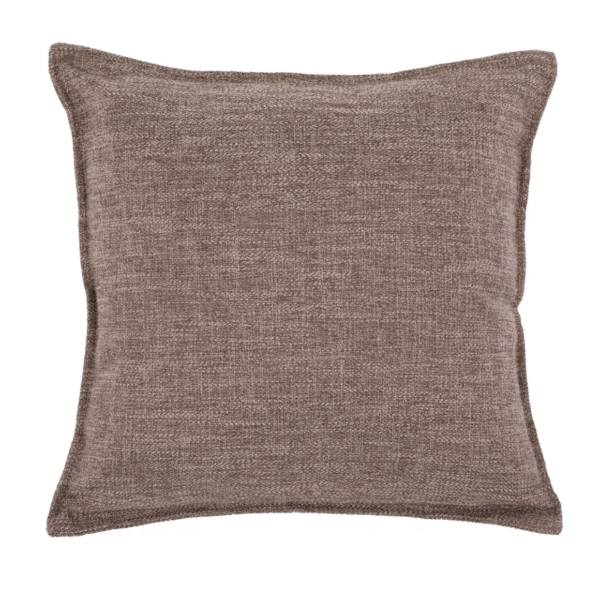 Tiseco kussen Astoria donker taupe 45 x 45 cm set van 2