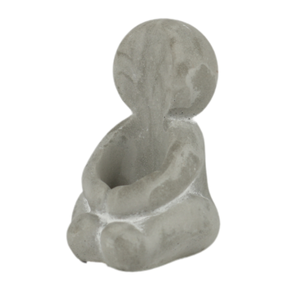 Kaarsenhouder Hug grijs 8 cm