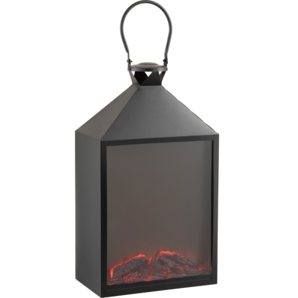 J-Line haard lantaarn LED op batterij 55 cm