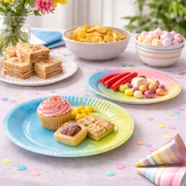 Papieren borden 23 cm 10 stuks 3 assorti