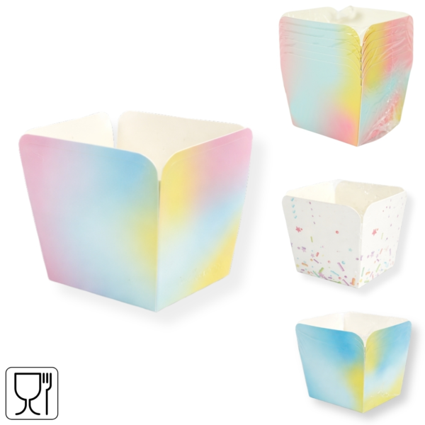 Snackbox 9 cm 6 stuks 3 assorti