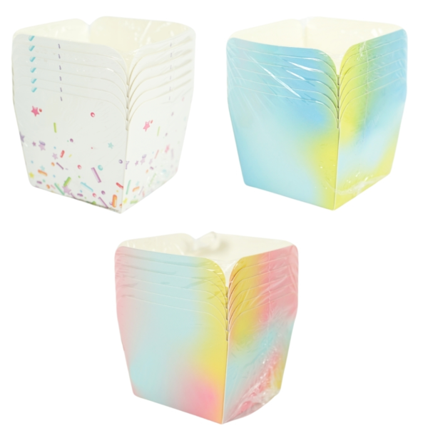 Snackbox 9 cm 6 stuks 3 assorti