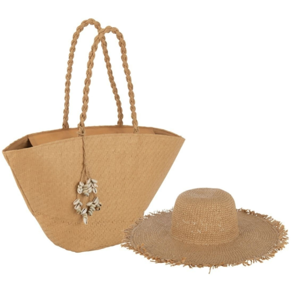 J-Line strandtas en hoed 60 cm