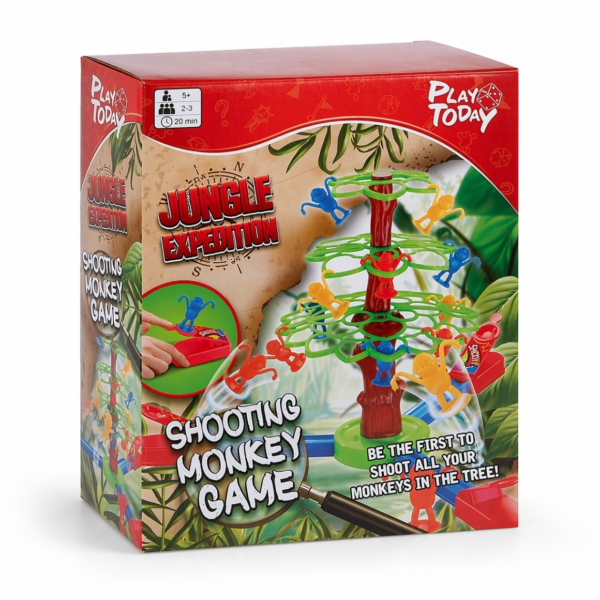Jungle Expedition spel Shooting Monkey 28 cm