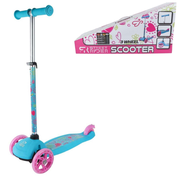 Street Rider step 3 wielen roze