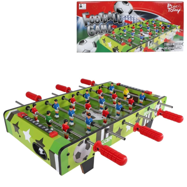 Play ToDay Voetbaltafel 9 Tegen 9 met 2 ballen 59,5 cm