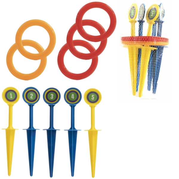 Kids Fun werpspel 25 cm 10 delig