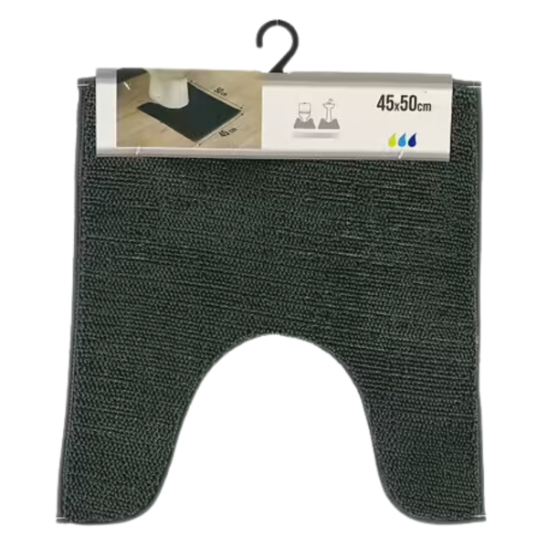 WC mat groen polyester 45 x 50 cm