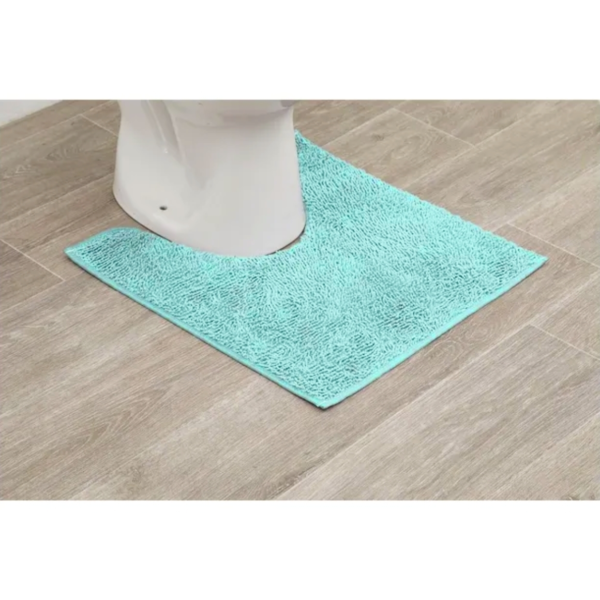WC mat aqua polyester 45 x 50 cm