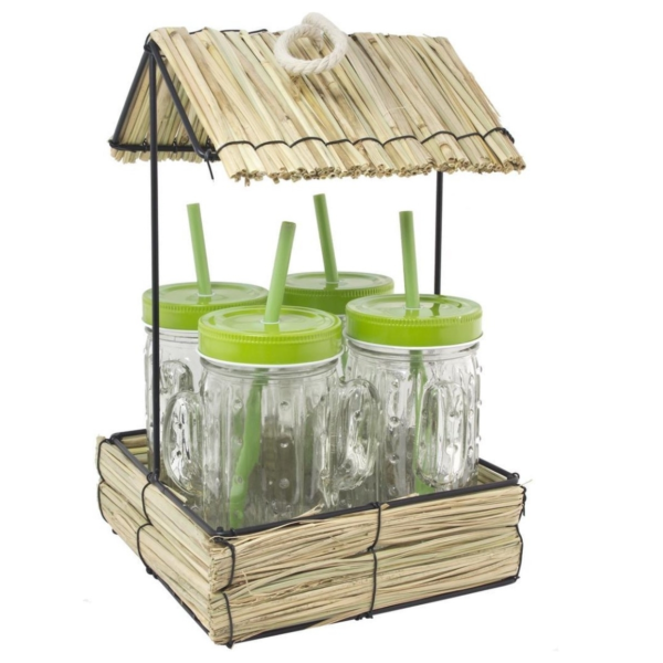 Drinkglas Cactus Tiki Hut 300 ml set van 5