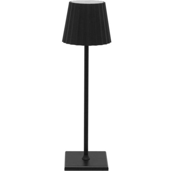 House of Nature tafellamp oplaadbaar LED zwart 38 cm