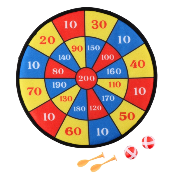 Dartbord klittenband 36 cm 5-delig