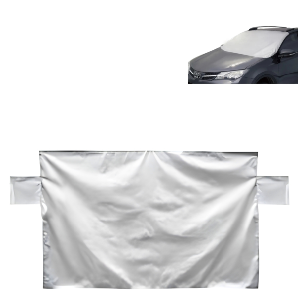Anti vorst scherm/ zonnescherm met magneten grijs 200 x 100 cm