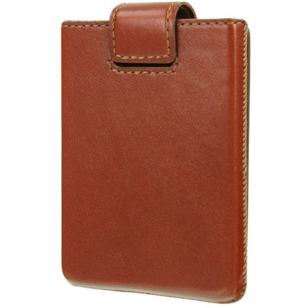 Valenta Card Case Pocket Premium braun Leder