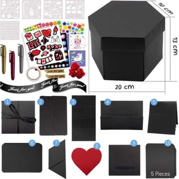 Intrend DIY explosie cadeaudoos 42,5 cm
