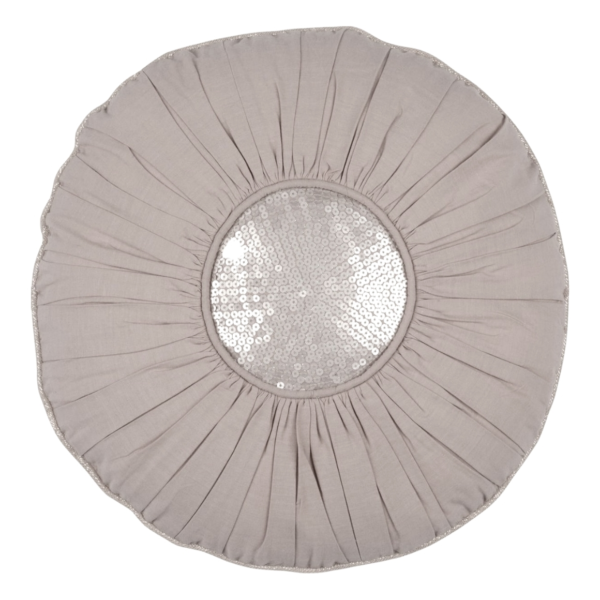 Walra kussenhoes Mette rond grijs 40 cm