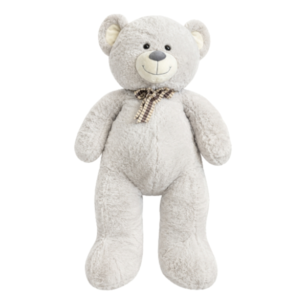 Knuffel beer grijs 100 cm