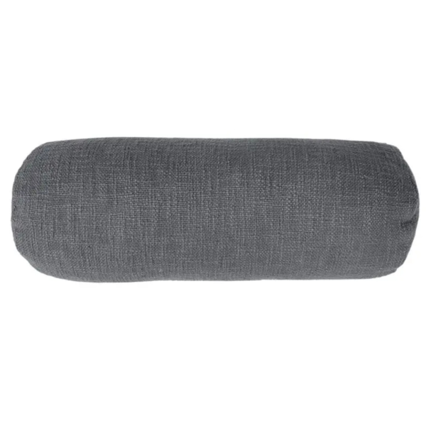Tiseco bolster kussen Cotton Slub grijs 15 x 45 cm