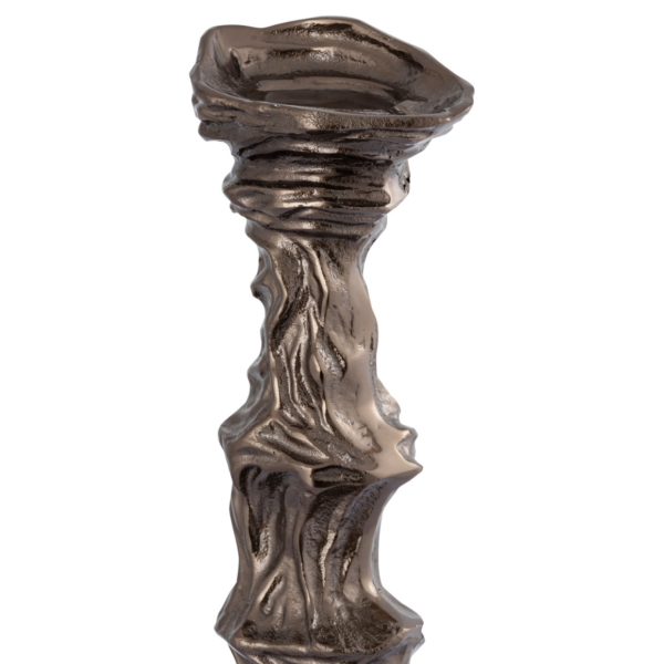 PTMD kandelaar Fleure aluminium bronskleurig M 77 cm