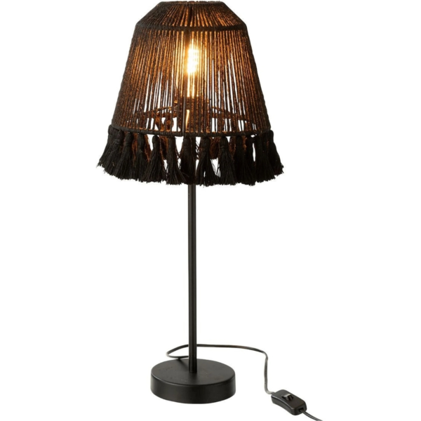 J-Line tafellamp Mila zwart E27 60 cm