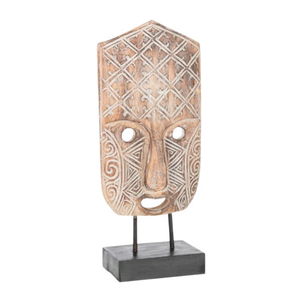 J-Line beeld primitief Masker hout 39 cm