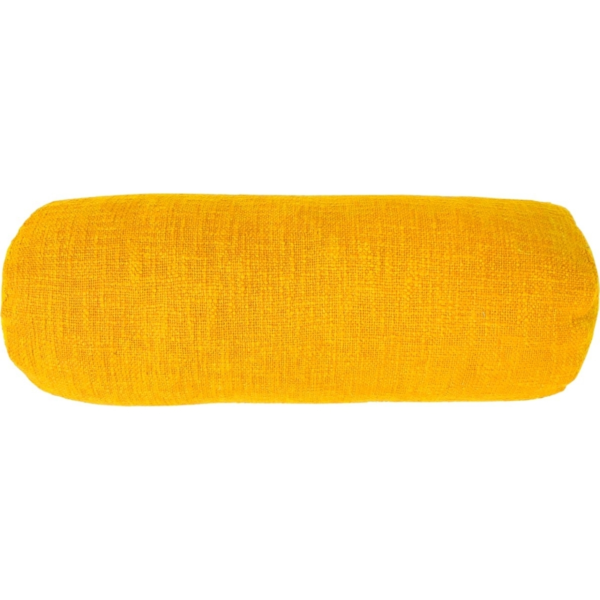 Tiseco bolster kussen Cotton Slub zonnebloem geel 15 x 45 cm