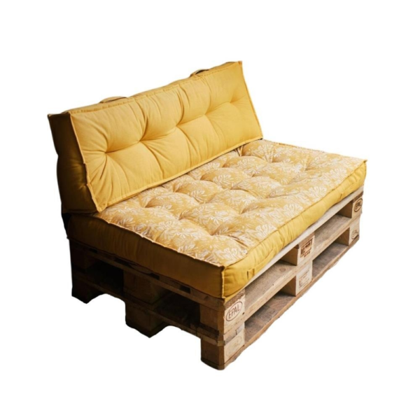 Today Palletkussens geel 120 cm set