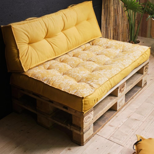 Today Palletkussens geel 120 cm set