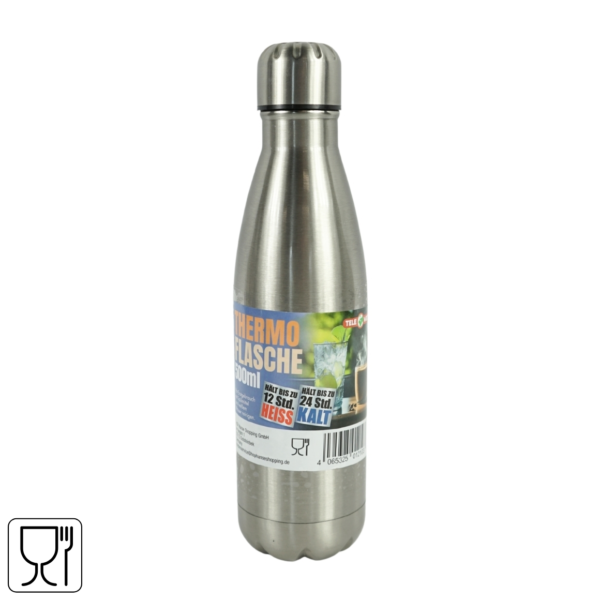 Telewelt thermofles grijs 500 ml