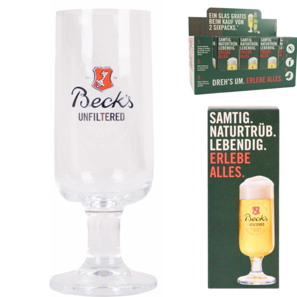 Becks bierglas 300 ml
