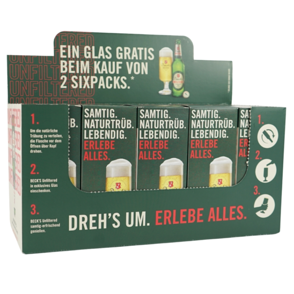Becks bierglas 300 ml