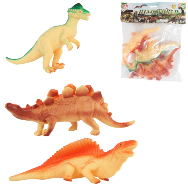 Dino World dinosaurus 27 cm 3 stuks VE20