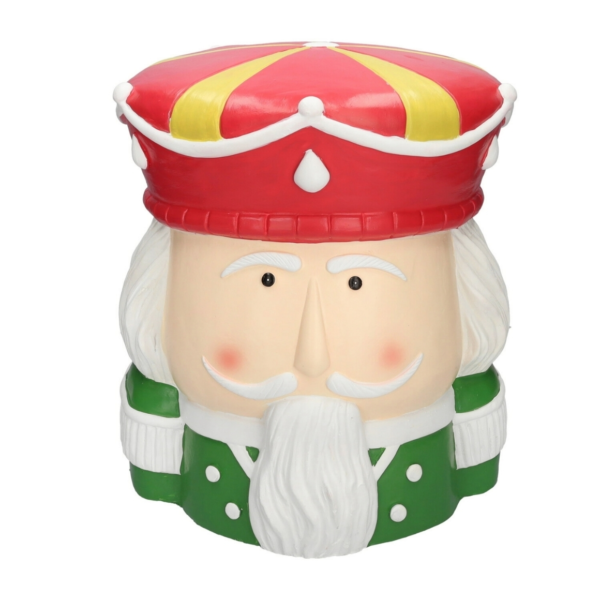 Bijzettafel/beeld notenkraker rood/groen 33 cm