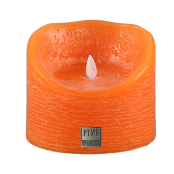 PTMD LED stompkaars op batterij XL oranje 12,5 x 10 cm