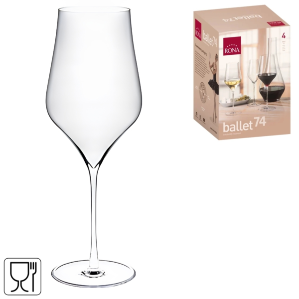 Rona wijnglazen 740 ml 4 stuks