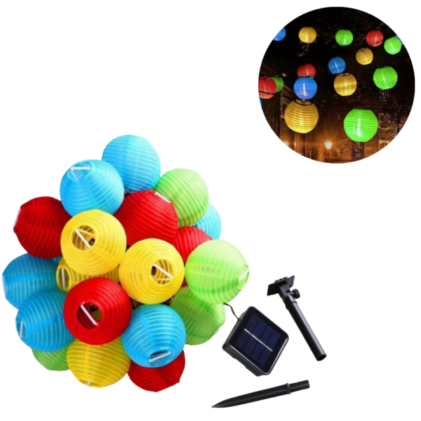 Solar slinger lampion multicolour 7,5 cm
