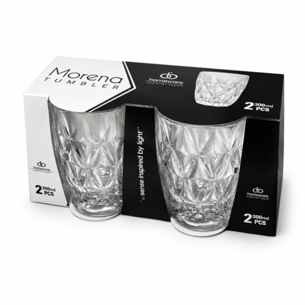 Homeware Morena drinkglas 300 ml set van 2